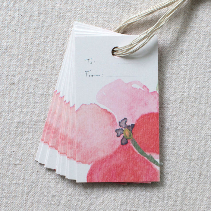 Single Bloom Gift Tags, Set of 10